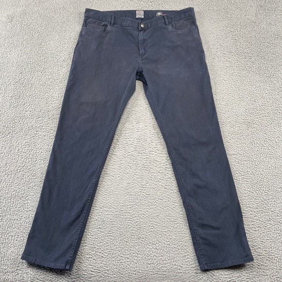 Faherty Brand Other - Faherty Pants Mens 40 Blue 5-Pocket Organic Cotton Stretch Straight Leg Casual